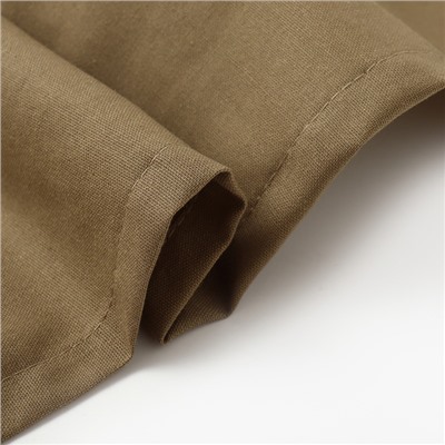 Скатерть Этель ECO, цвет оливковый, 110×136/±6 см, 70% хл, 30% лён, 190 г/м²