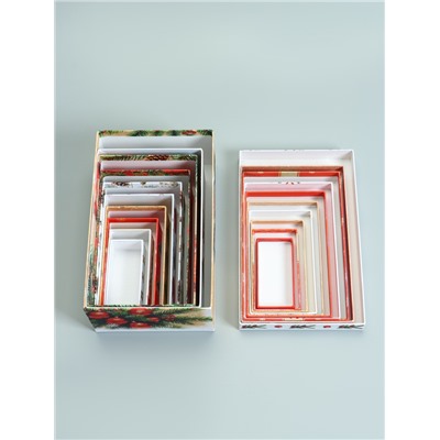 Набор подарочных новогодних коробок 10 в 1 «Новогодняя почта», 30×19×11.5 - 12×6.5×4 см