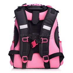 Рюкзак каркасный "Барби" формованный из полимеров, материал: нейлон, полиэстер, полноцветная печать, глиттер, вышивка, аппликация. 2 отделения на молнии, 2 бегунка на каждой молнии, 2 боковых кармана, светоотражатели , жесткая эргономичная спинка;  широки