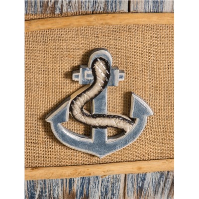 Панно плетёное «Якорь», 25×4×55 см