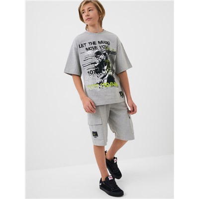 Комплект трикотажный для мальчиков: фуфайка (футболка), шорты