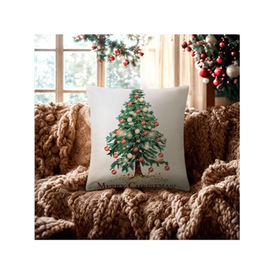 Наволочка декоративная новогодняя «Этель. Елочка» 40×40 см