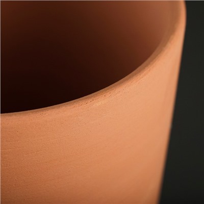 Горшок для цветов «Терра», 1.5 л, d=15 см, h=15.5 см, керамический, с поддоном, коричневый