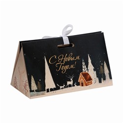 Бонбоньерка новогодняя, подарочная упаковка «С Новым годом», 10×5.5×5 см