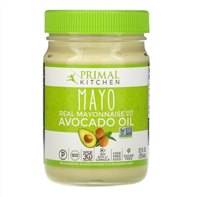 Primal Kitchen, майонез из масла авокадо, 355 мл (12 жидк. унций)