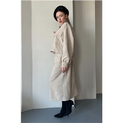 Рубашка вельвет  080/01/Песочный