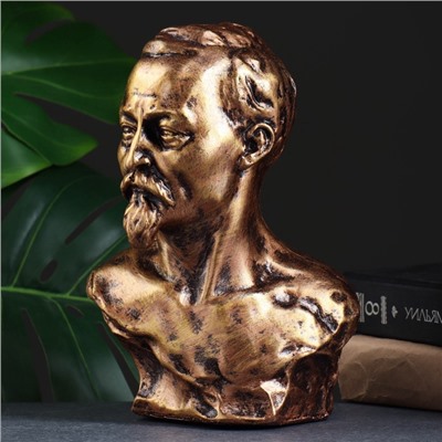 Бюст «Дзержинского Ф.Э.», фигурка полистоун, под бронзу, 17×24 см