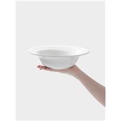 Тарелка глубокая Hanna Knövell, 1.05 л, d=24.8 см, фарфор, белая