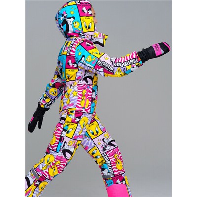 Варежки текстильные для девочек