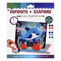 Набор творческая мастерская "Дельфин" 20*20 см.