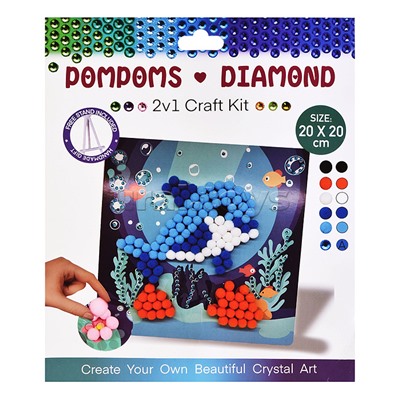 Набор творческая мастерская "Дельфин" 20*20 см.