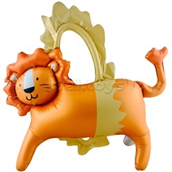 Шар 3D (39''/99 см) Фигура, Цирк, Смелый лев, 1 шт. в уп.