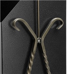 Урна для мусора «Квадратная», уличная, с крышей, 22 л, бак 0.5 мм, 63×33×33 см, серая