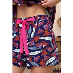 Комплект жен: блузка, шорты Mia Cara SS23WW329 Blueberry Night