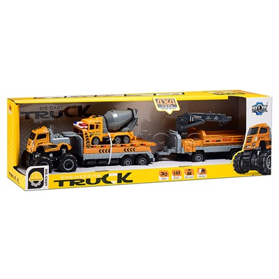 Машина "Прицеп с обратной тягой" 1:43 в коробке