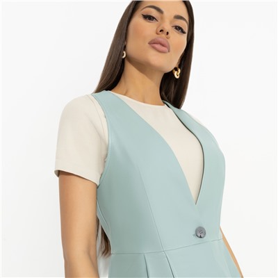 Жилет приталенного силуэта, Стильное комьюнити (мята)