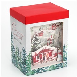 Коробка подарочная новогодняя складная с 3D эффектом «Сказочных моментов», 18×14×23 см