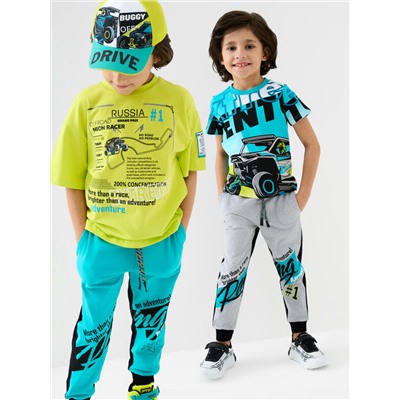 Брюки трикотажные для мальчиков, 2 пары в комплекте