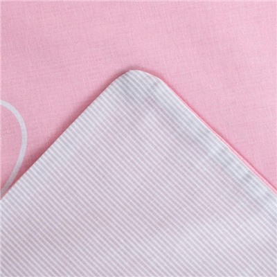 Постельное бельё 2-спальное «Этель» Pink heart, поплин