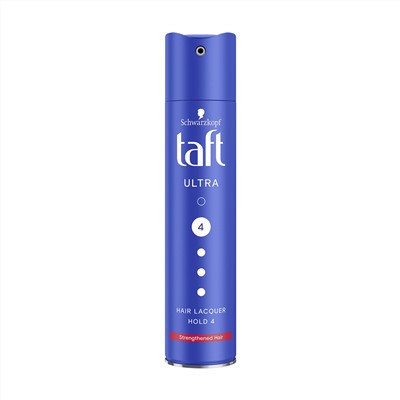 Лак для волос Taft Ultra, сверхсильная фиксация №4, 225/ 250 мл