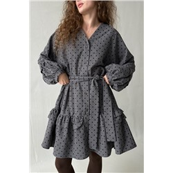 Платье женское  COSY076/03/Серый, черный
