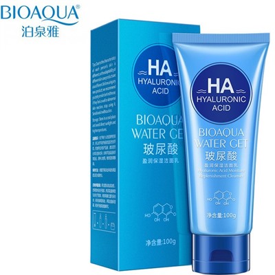 Пенка для умывания с гиалуроновой кислотой на основе океанической воды BioAqua (Срок 09.2025)