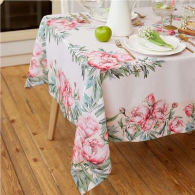 Скатерть «Доляна» Peonies flowers, размер 145×180±3 см