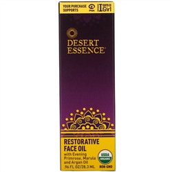 Desert Essence, Восстанавливающее масло для лица, 28,3 мл (0.96 fl oz)