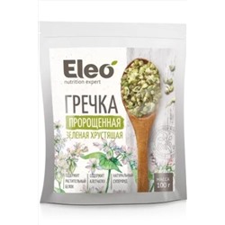 Гречка пророщенная зеленая хрустящая "Eleo" 100г ЭКОПРОДУКТЫ, 1182332