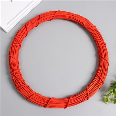 Кольцо для изготовления ловца снов «Красный», d=30 см, ротанг