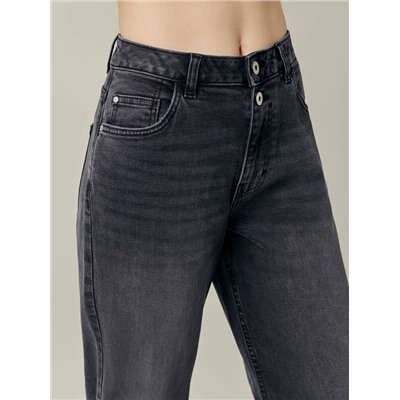 Mom Fit CONTE CON-664 Джинсы mom с эффектом потертости и застежкой на две пуговицы