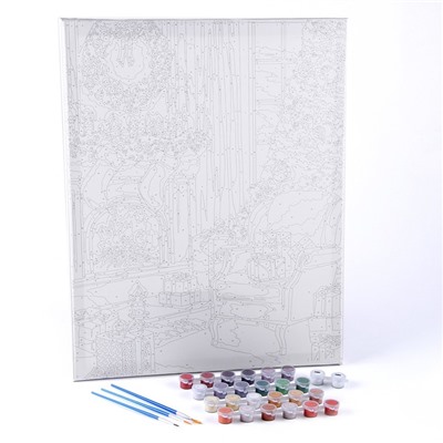 Картина по номерам на новый год на холсте с подрамником «Уют», 40×50 см