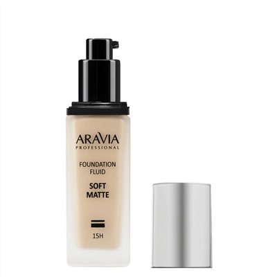 398651 ARAVIA Professional Тональный крем для лица матирующий SOFT MATTE, 30 мл - 01 foundation matte/42