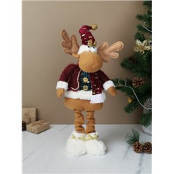 Новогоднее украшение Олень на телескопических ножках 37/80 см / SH057-3 /уп 72/