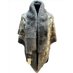 Платок-накидка с мехом