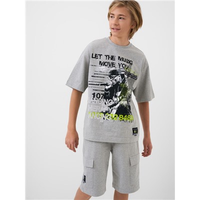 Комплект трикотажный для мальчиков: фуфайка (футболка), шорты