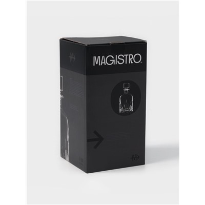 Штоф Magistro «Флик», 1 л, 12×22.5 см, стекло, прозрачный