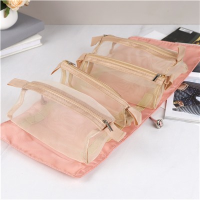 Косметичка 22х53 см розовая / XN-023PN /уп 150/