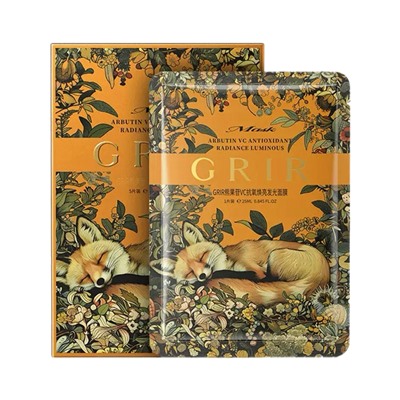 Антиоксидантные маски с арбутином и витамином С GRIR