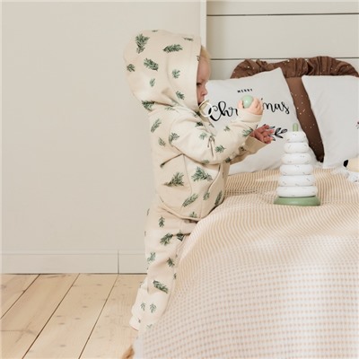 Костюм детский (худи, брюки) «Крошка Я. Еловые веточки», рост 86-92 см