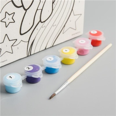 Картина по номерам для детей «Радуга», 21×15 см, My Little Pony