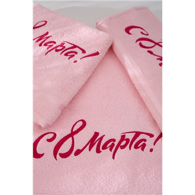 14418/14 "8 марта"полотенце махровое плотность 350гр