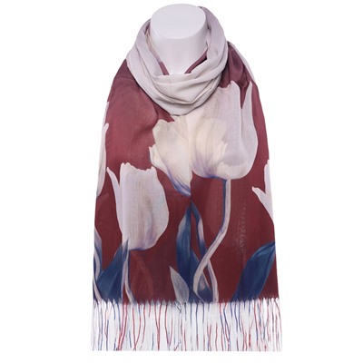 Палантин D2323 Тюльпаны