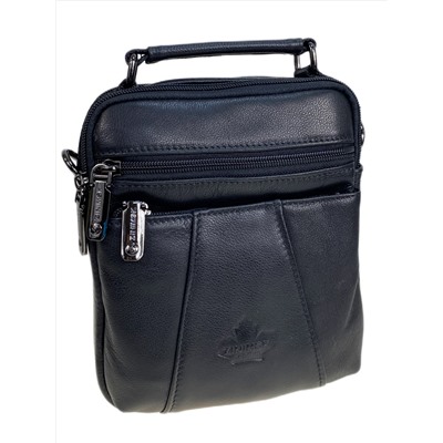 Сумка мужская из натуральной кожи, цвет черный