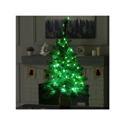 Гирлянда «Нить» 10 м роса, IP20, серебристая нить, 100 LED, пульт ДУ, свечение RGB, USB