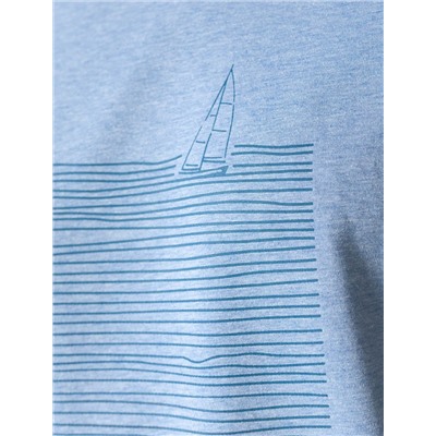 Свободная футболка  с авторским принтом