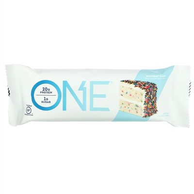 One Brands, ONE Bar, Birthday Cake, 12 Bars, 2.12 oz (60 g) Each