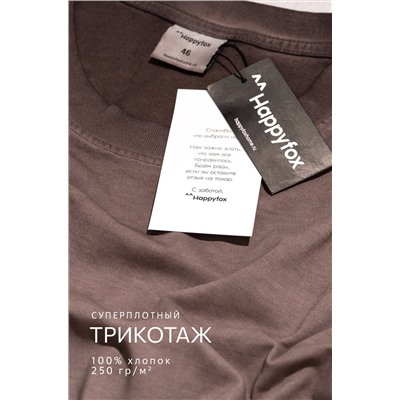 Мужская футболка оверсайз с эффектом градиент Happyfox