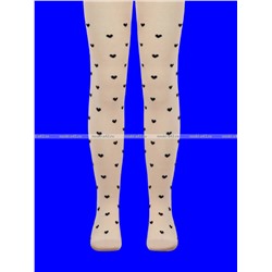 SYLTAN колготки детские внутри махра для ДЕВОЧЕК "Сердечки"