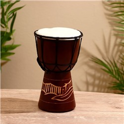 Сувенирный музыкальный инструмент «Барабан Джембе», 20×11×11 см, МИКС